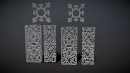 Iron grill assets, grill, props, iron, game, art, free, highpoly