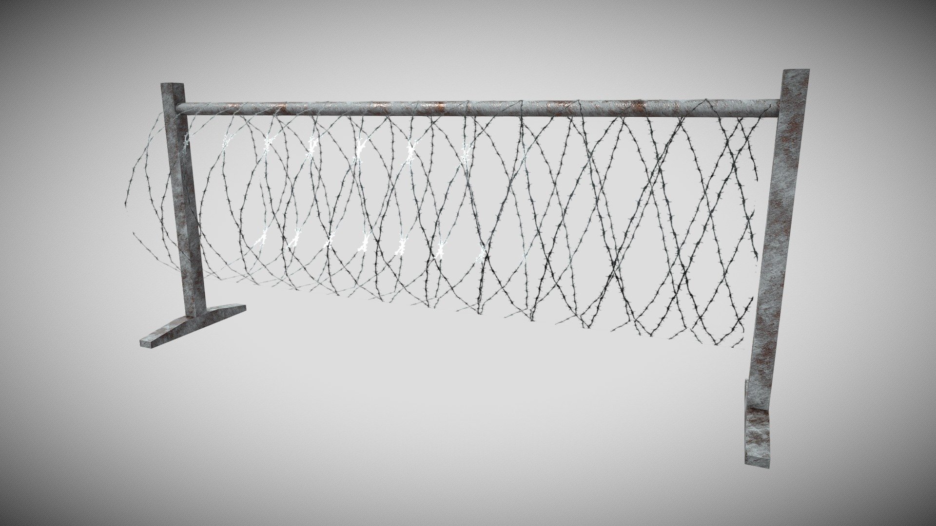 Barbed Wire. Unity 2K textures. For the game Quantum Number from Karabas Studio. https://quantumnumber.net/ - Barbed Wire - 3D model by Karabas Studio (@Alexei777) 3d model