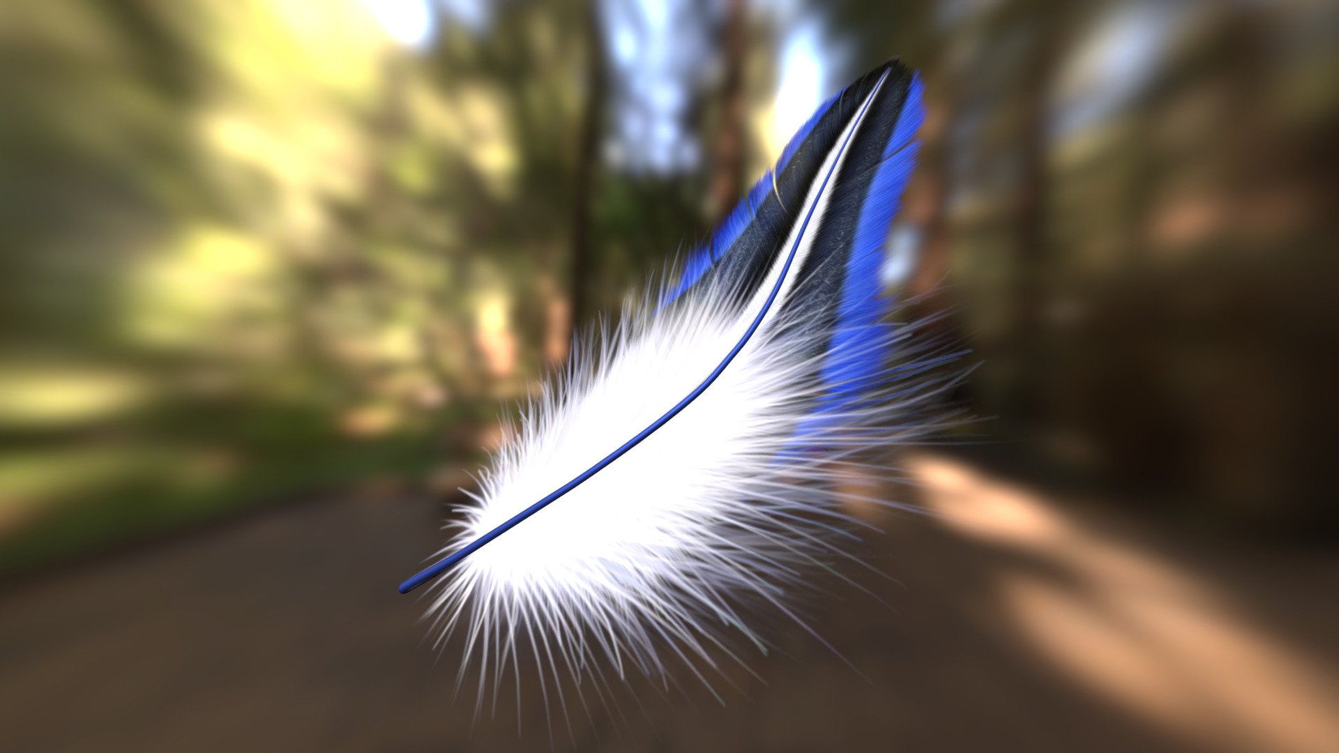 link: https://www.pinterest.es/pin/50384089569201591/ - feather 3d colourful free - Download Free 3D model by vmmaniac 3d model