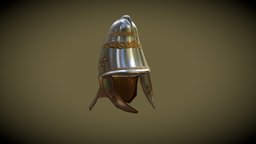 Dacian Helmet armor, amateur, mod, heritage, antiquity, dacian, ancient-cultures, modelling-3d, helmet-game, totalwar, beginner-model, helmet-3d-model, conceptart, gameasset, 3dmodel