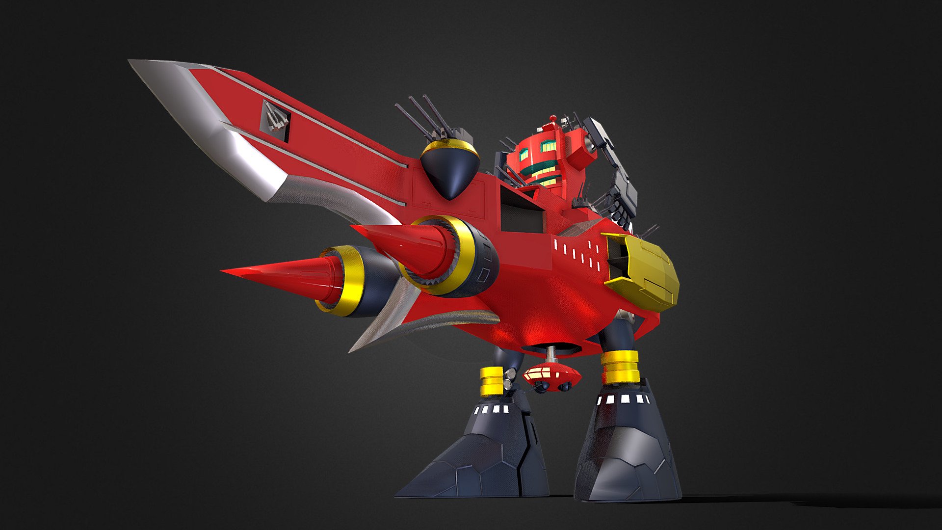 If you're interested in purchasing any of my models, contact me @ andrewdisaacs@yahoo.com

Dai-Gurren Brigade's mobile headquarters from the anime Tengen Toppa Gurren Lagann.

Made in 3DS Max by myself 3d model