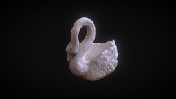 Swan sculpture swan, realitycapture, photogrammetry, pbr, scan, zbrush, sculpture