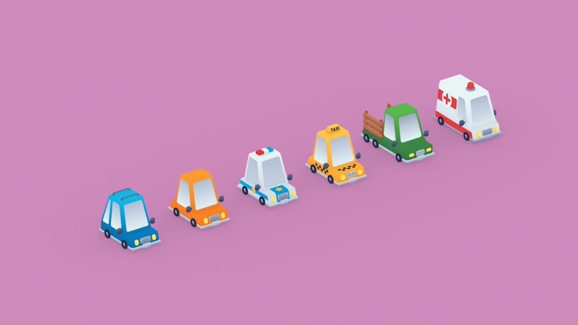 CuteCars: Toony Lowpoly Cars contains 6 customizable cars in cute toony style.




Optimized and mobile friendly

Customizable.

Only 1 texture for 6 models.

Cute and sweet

The clean stylized look will make your game stand out among other competitors. Enjoy!

Link to the asset - CuteCars - 3D model by eugeen 3d model