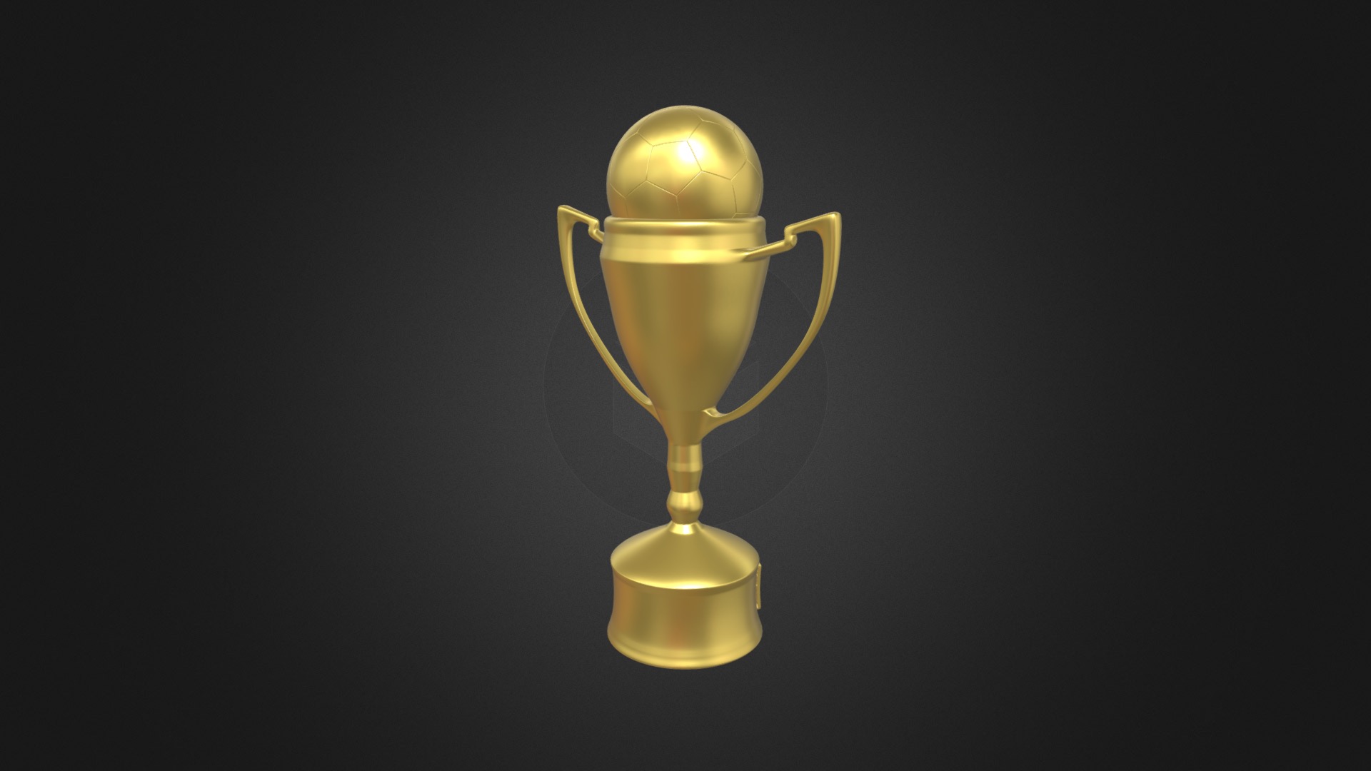 Soccer- Trophy - 3D model by llllline 3d model