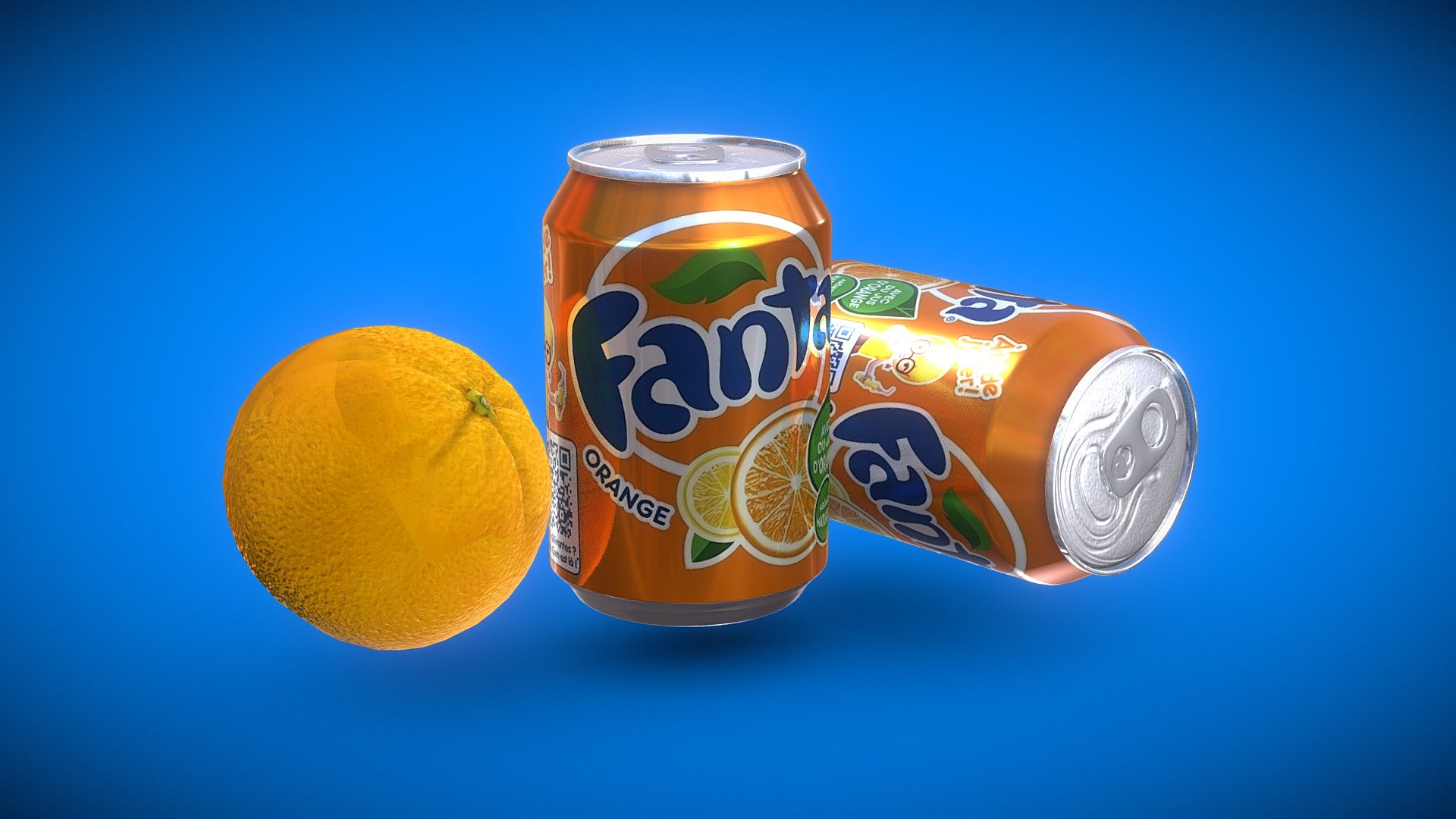 A can of Fanta - 3D model by Los Puntos Studios (@guantuma.tf) 3d model