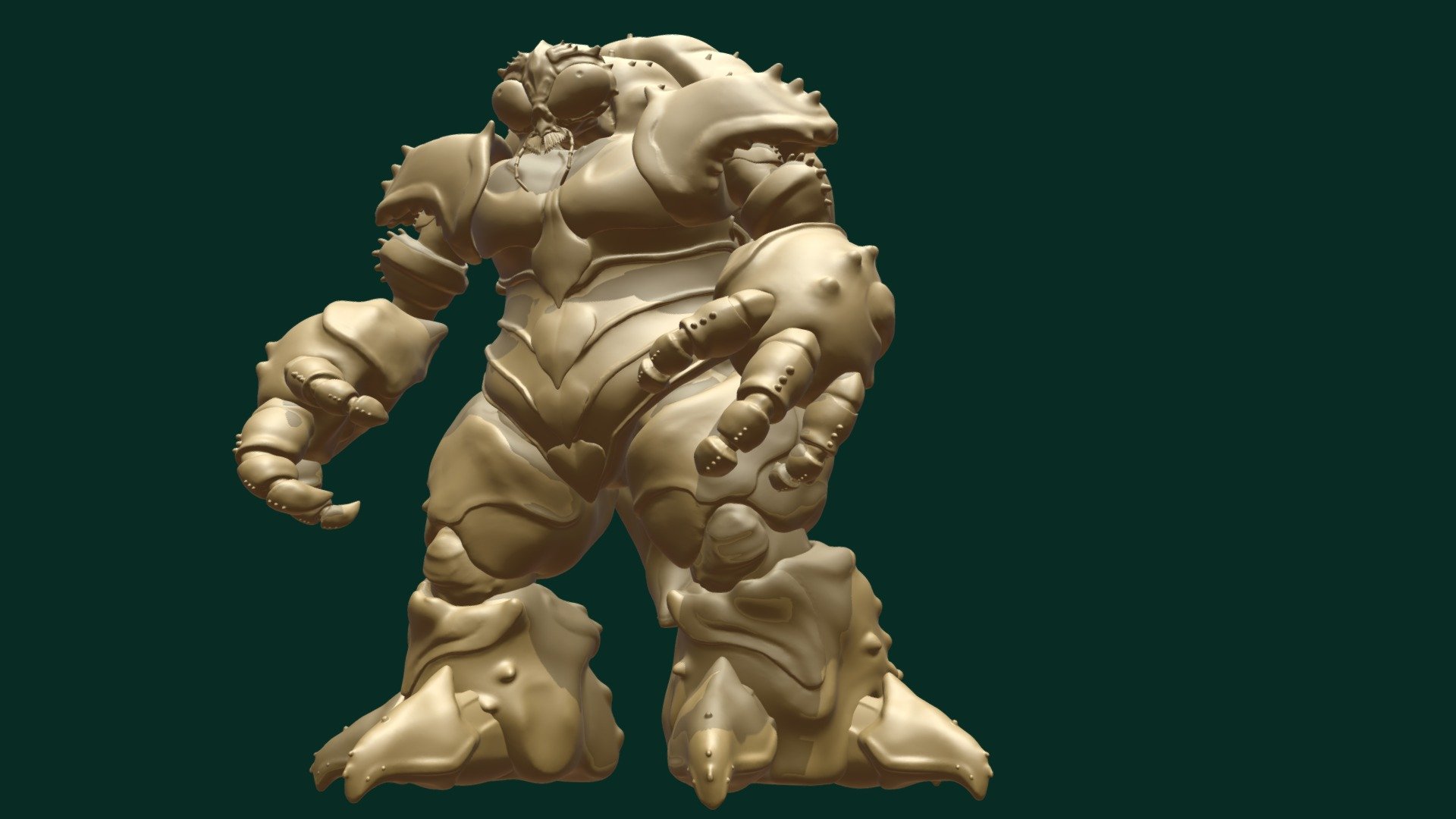 Another partially reworked sculpt 3d model