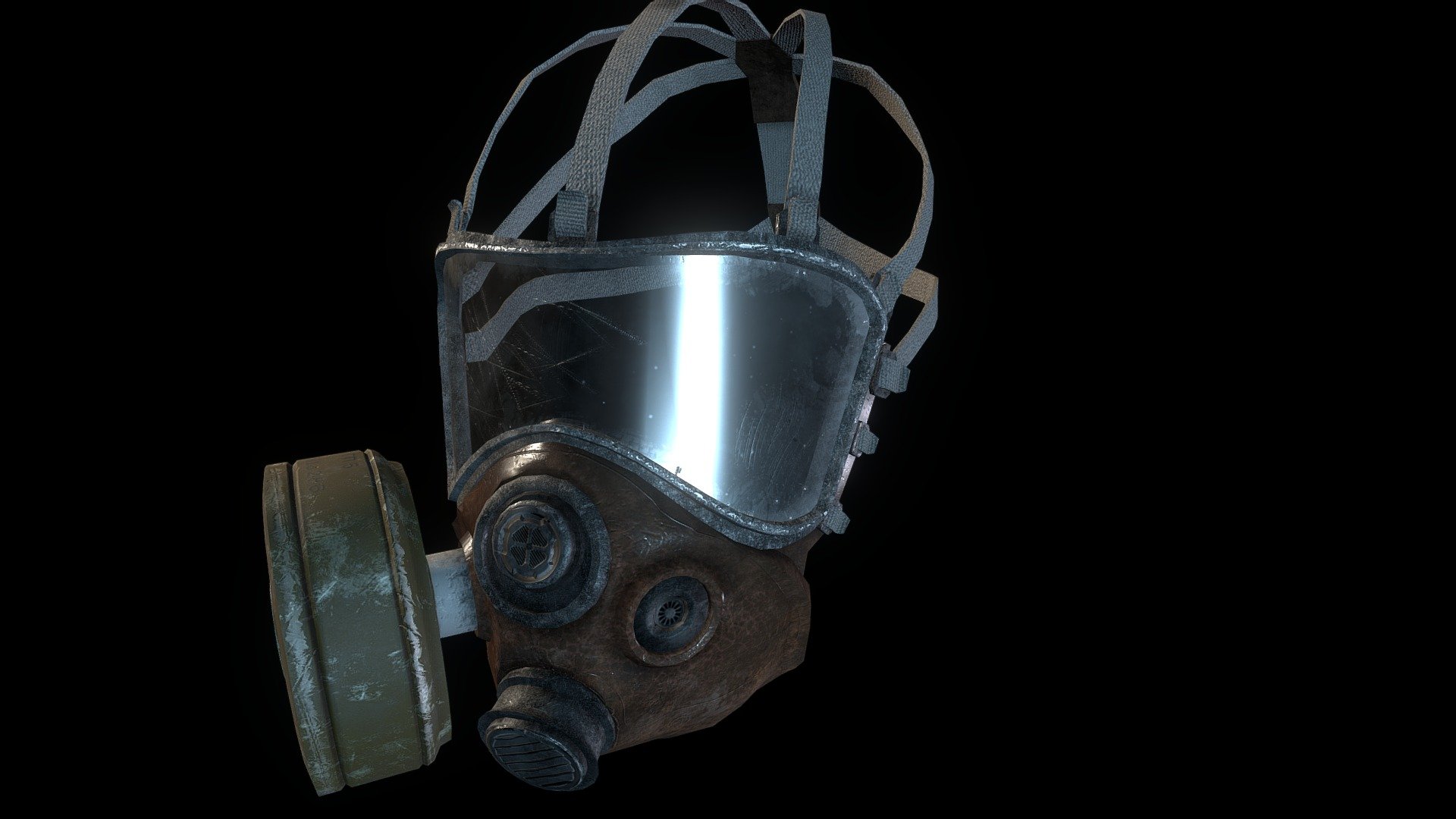 Game ready model, originally made as a mod for Dayz, based on Anna's gas mask from Metro Exodus 3d model