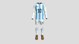 Messi Argentina Jersey world, argentina, star, 3, jersey, messi, qatar, cup