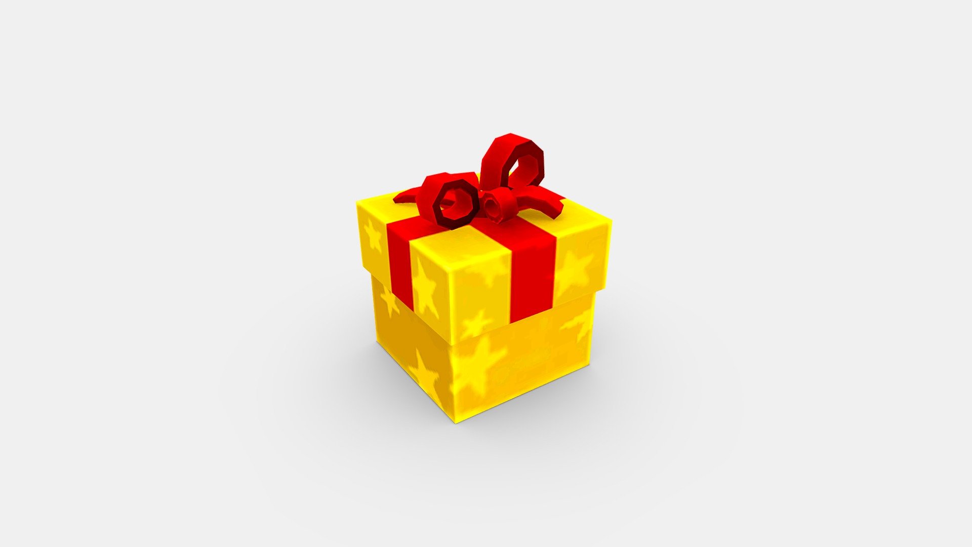 The treasure chest can be opened, there are a bunch of gems in it, but I will not use animation to demonstrate the opening process - Cartoon Diamond Gift Box - Gem Gift Box - Buy Royalty Free 3D model by ler_cartoon (@lerrrrr) 3d model