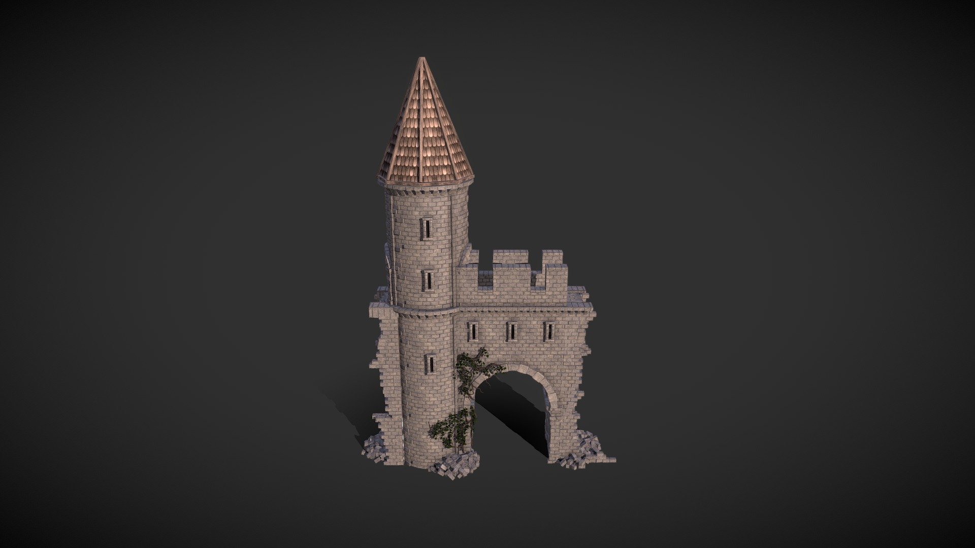 Medieval gate game model.
Test model - Old gate - 3D model by Konstantin Anisimow (@fearan) 3d model