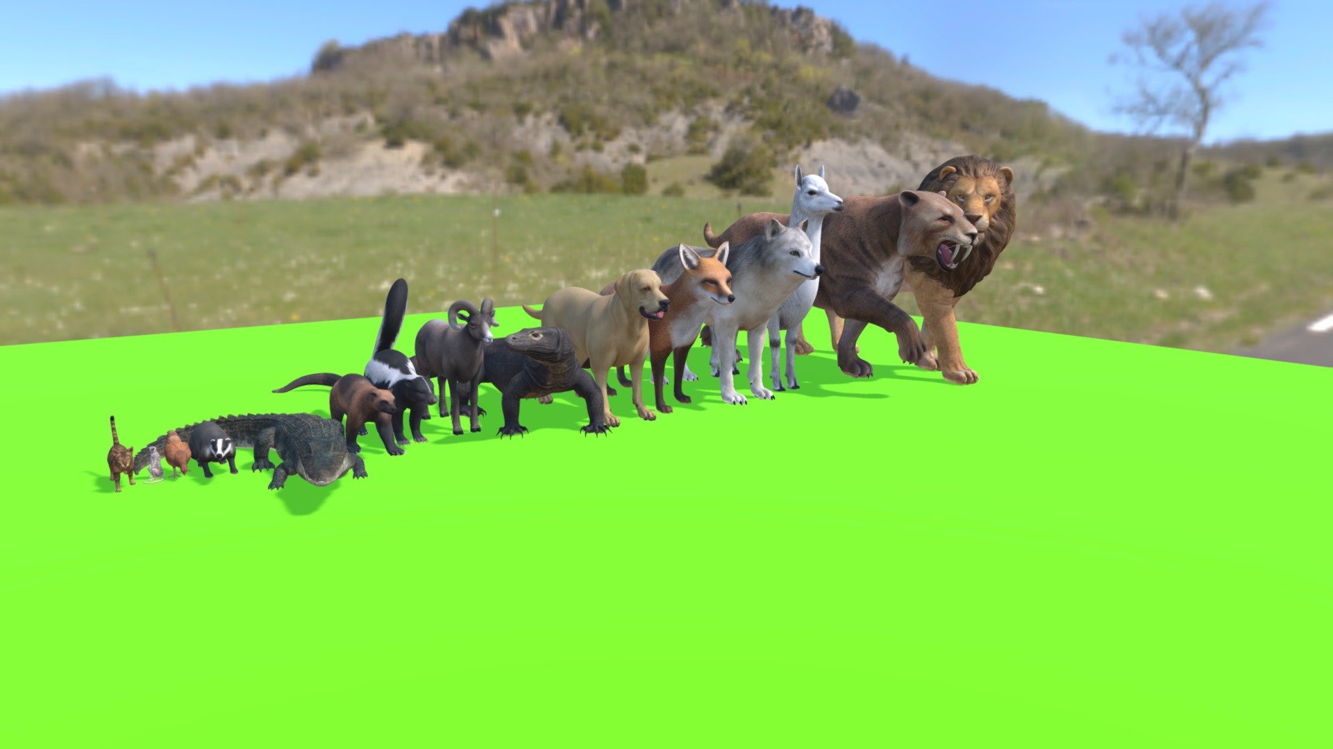 all animals - Animals Pack Little - Download Free 3D model by AIUM2 (@Yapoco) 3d model