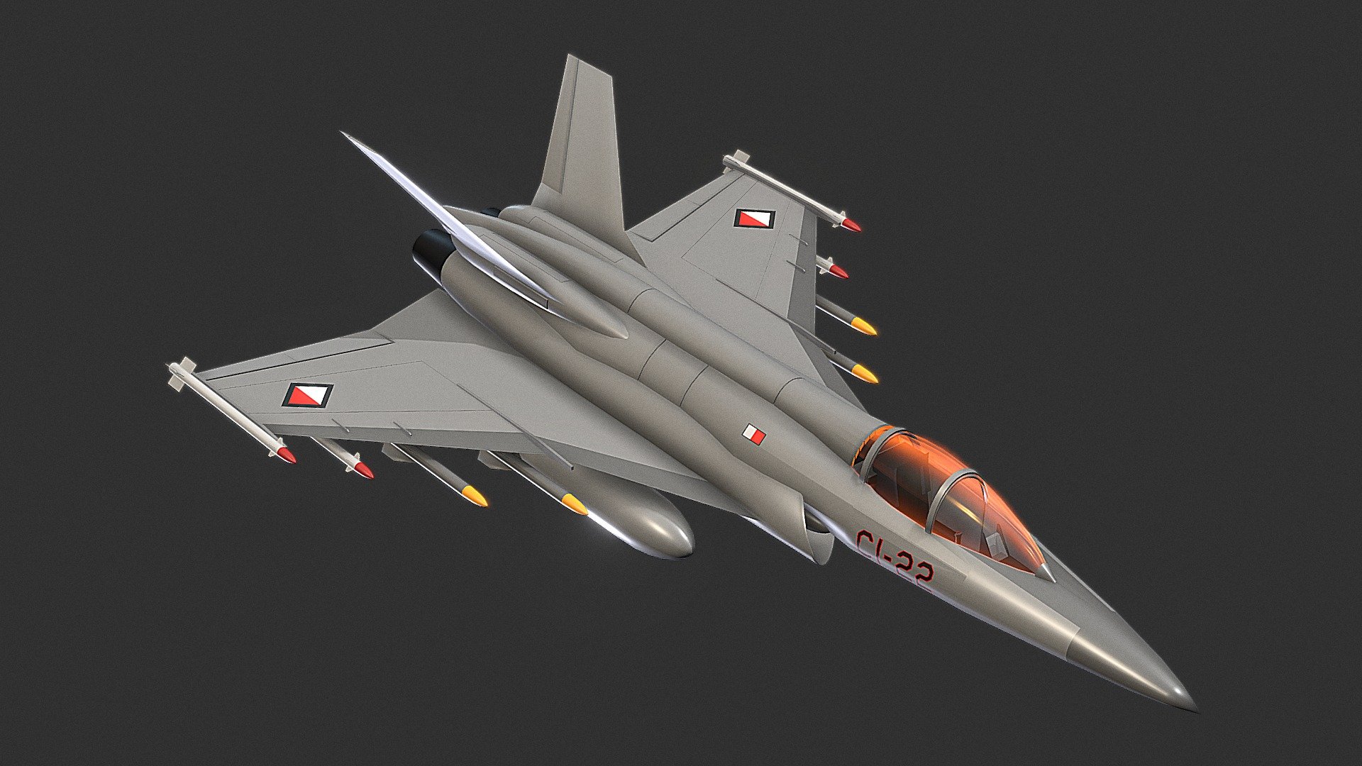 Original design delta wing fighter jet - AT-101/S Swift (old) - 3D model by nestor_d 3d model