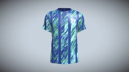 Soccer Blue Stripe Jersey Player-11 V2