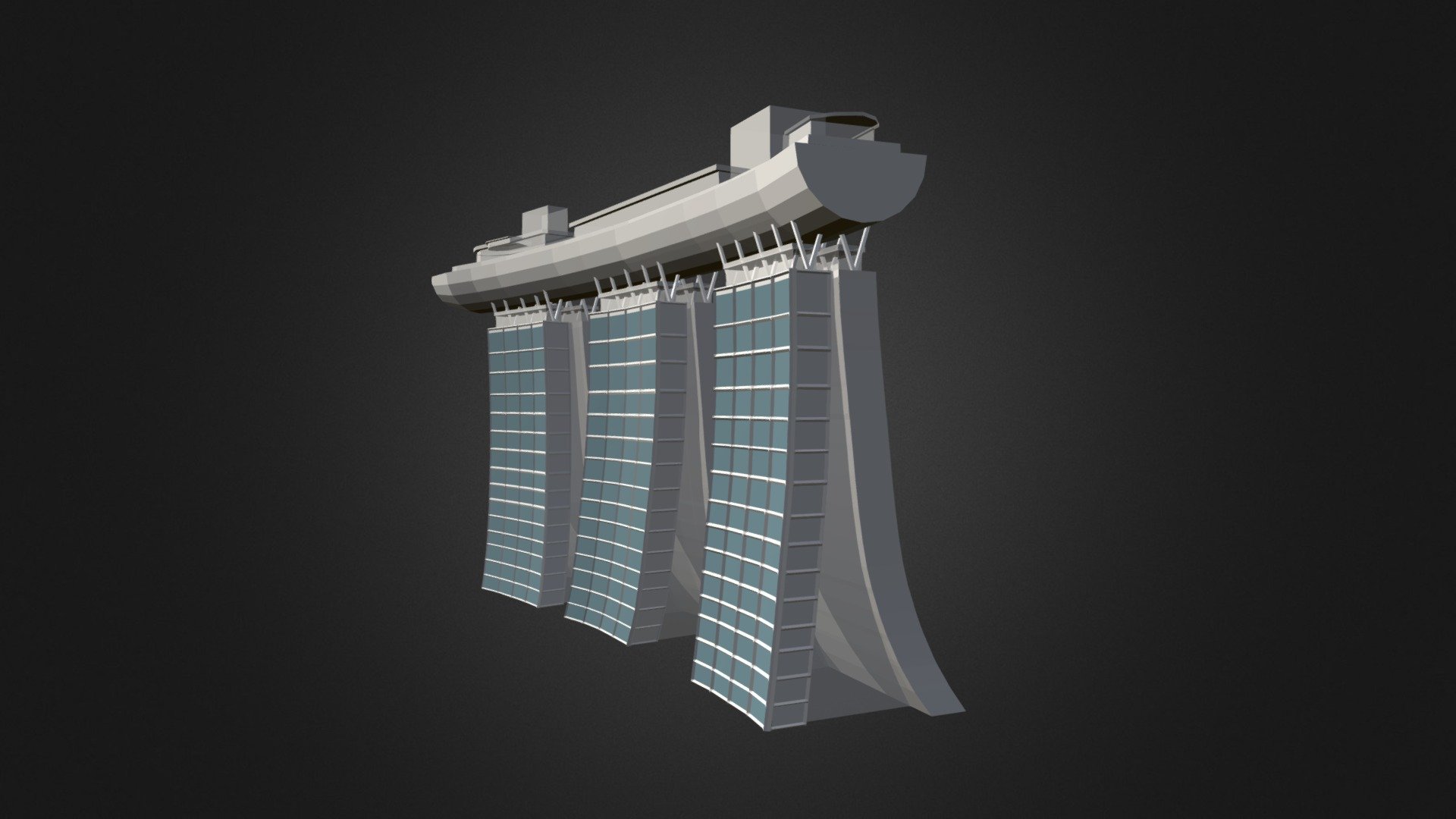 This is a low poly Singapore Marina Bay Sands. Enjoy! - Singapore Marina Bay Sands - 3D model by Willie Tan (@TanJenqHongWillie) 3d model