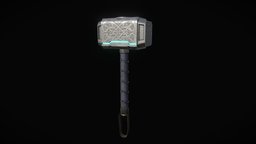 Viking Hammer hammer, substancepainter, substance, weapon, game