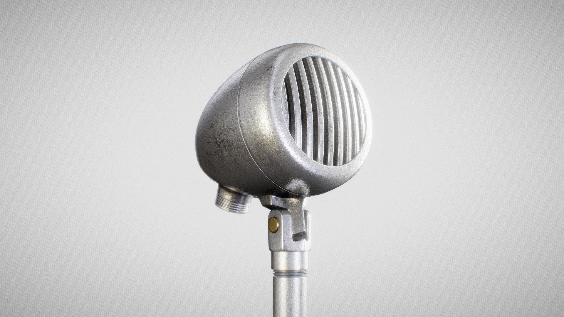 3D model of an American D5T microphone created using reference photos.

Modeled in Blender.

Textures (Non-PBR) created using GIMP 3d model