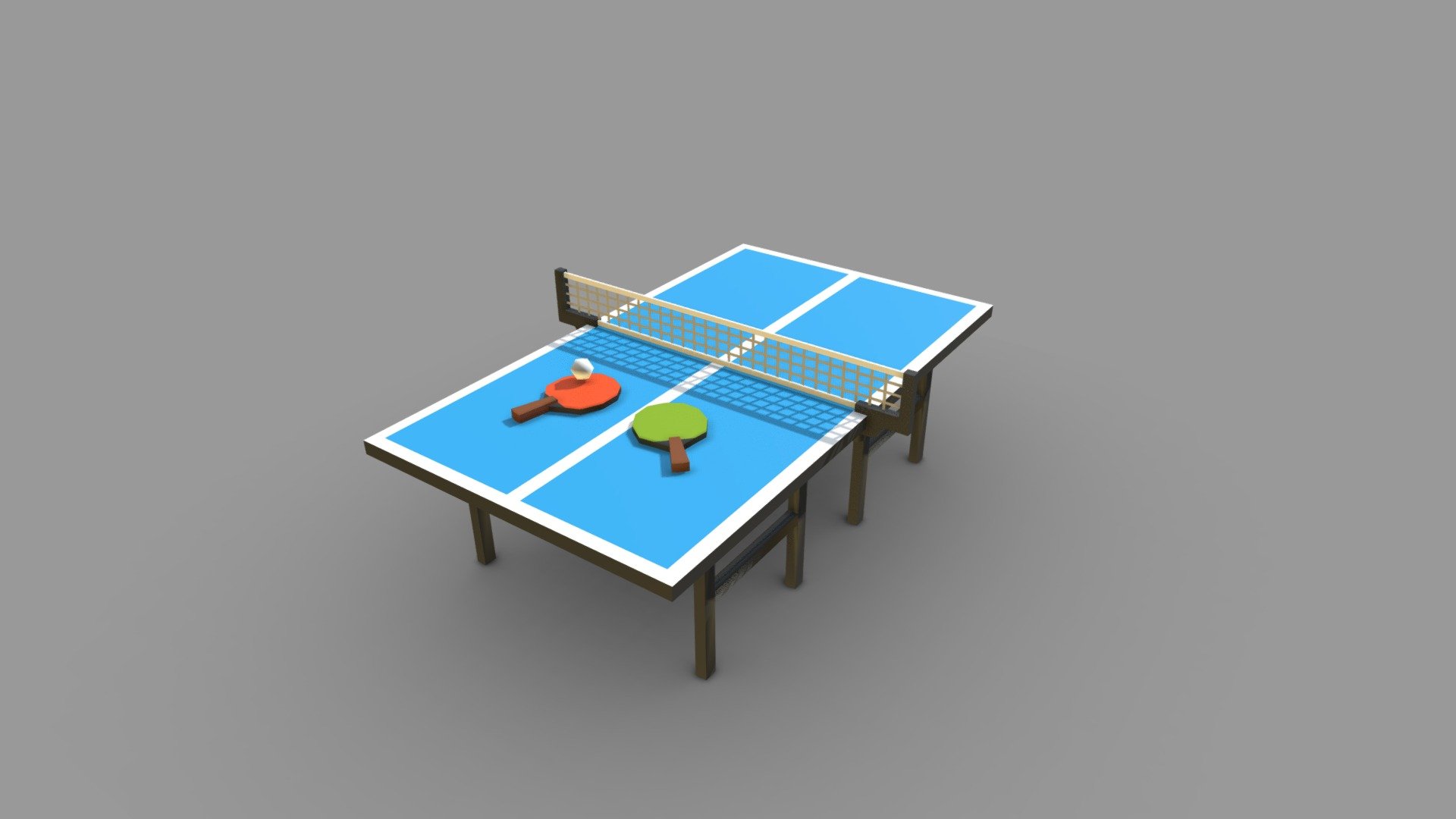 Asset Sport PingPong - Download Free 3D model by burunduk 3d model