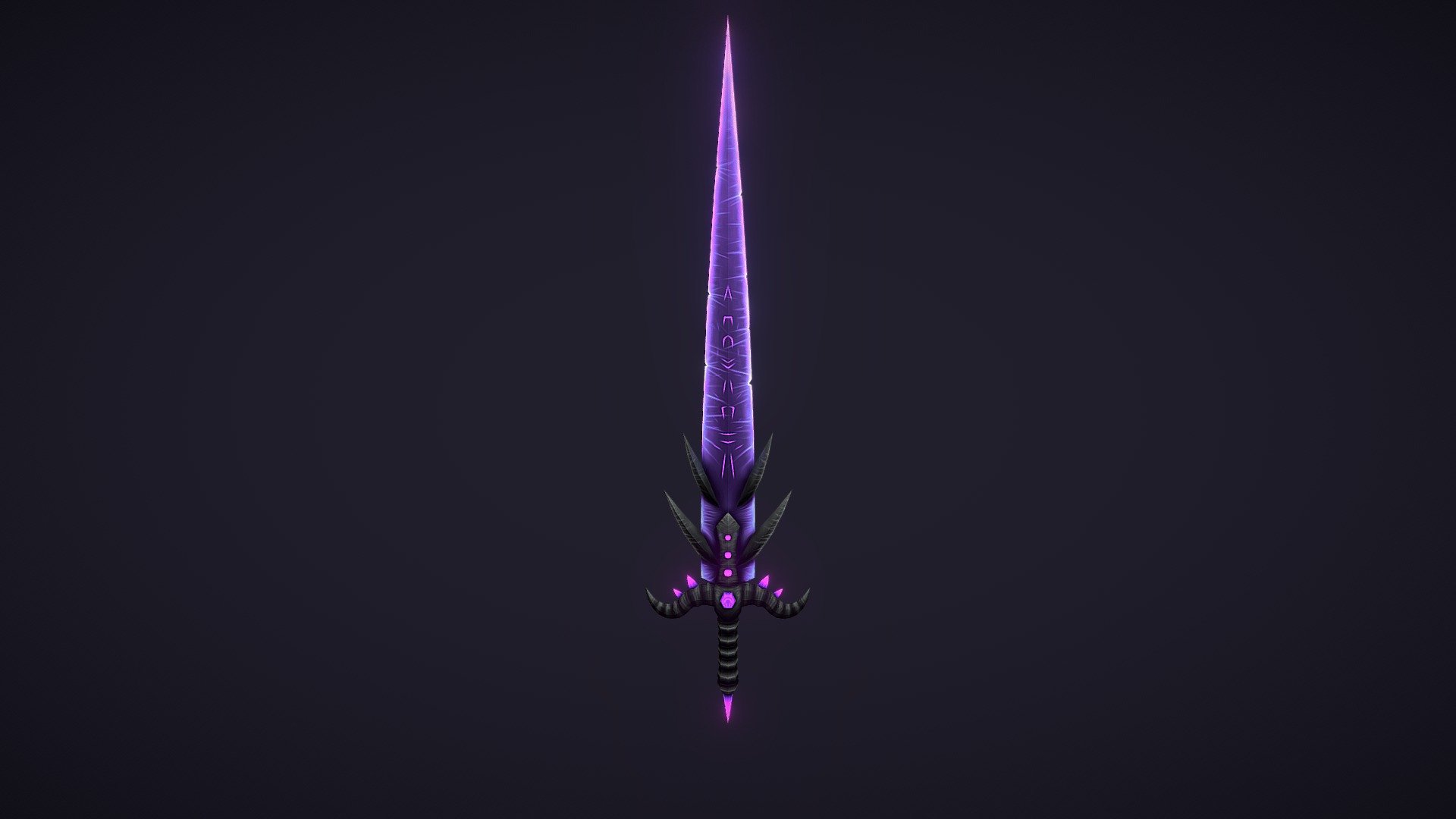 heres a lowpoly handpainted model i have worked on. all textures are 4096 x 4096 High quality - Ancient Sword Of The Abyssal Queen - Download Free 3D model by Cinnamine3D (@LordCinn) 3d model