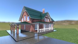 English modern 2 level house modern, project, cottage, villa, residential, architect, fashion, appartement, showcase, idea, highquality, paid, architecture, game, art, house, home, sketchfab, download