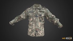 Koean military uniform top fashion, top, clothes, ar, 3dscanning, uniform, photogrammetry, lowpoly, 3dscan, military, clothing, noai, koean, fashionscan