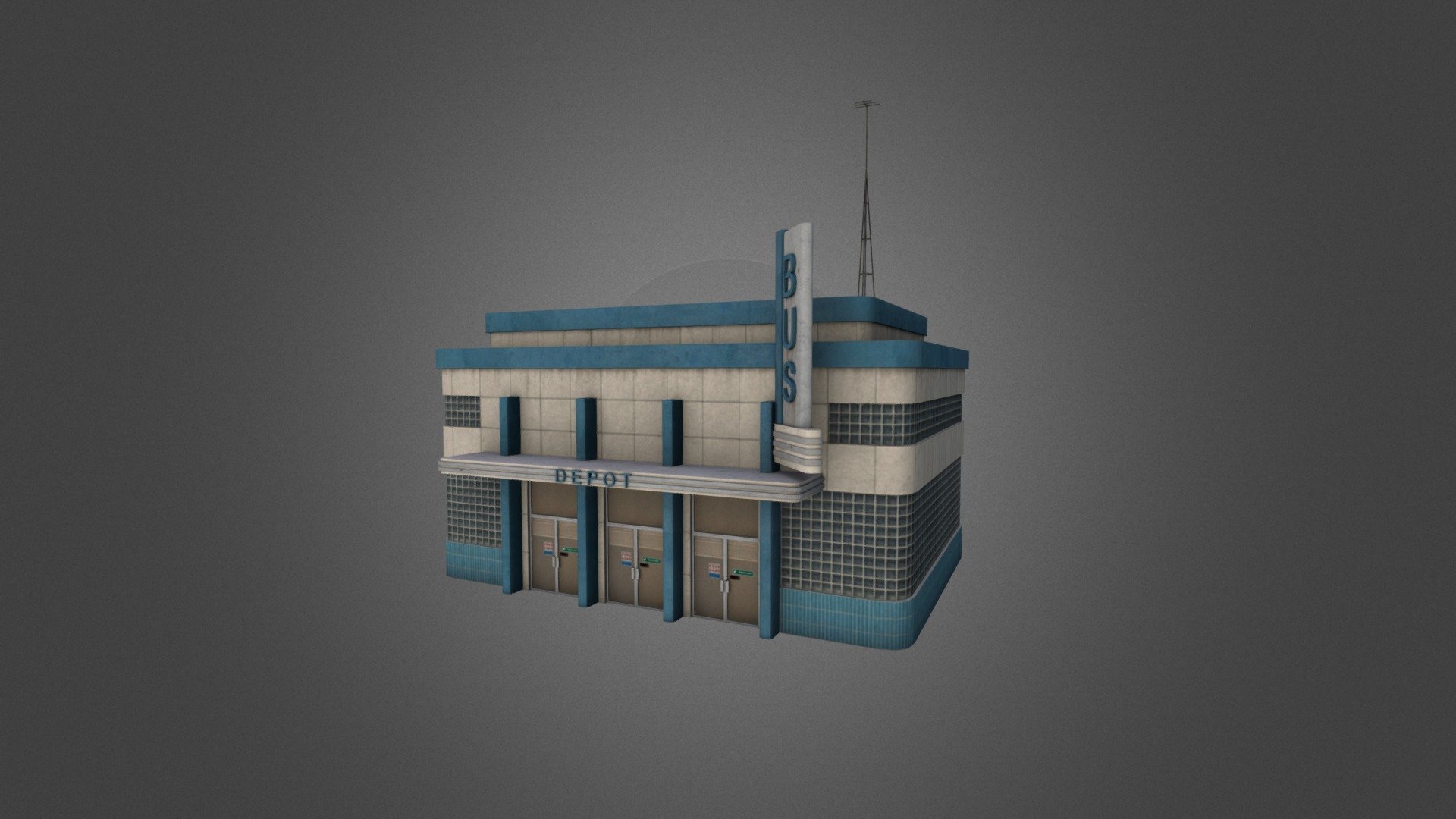 Made for Unity3d Asset Store as part of the Retro City Pack II - Retro City Pack II Building 06 - 3D model by noirfx 3d model