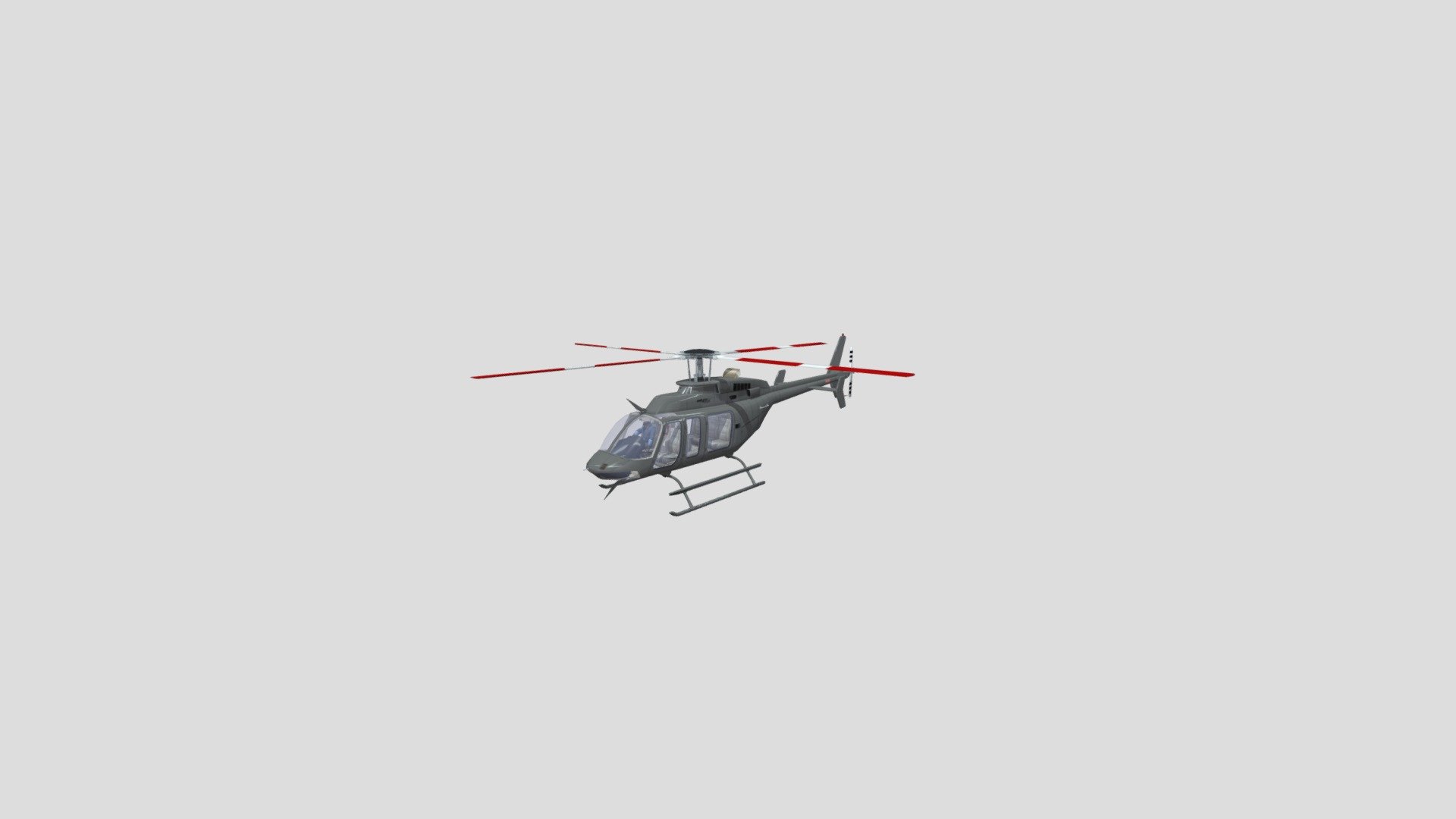3d model of Bell 407 GX for flight simulatro (trainer) - Bell 407 GX - 3D model by maxtsovma 3d model