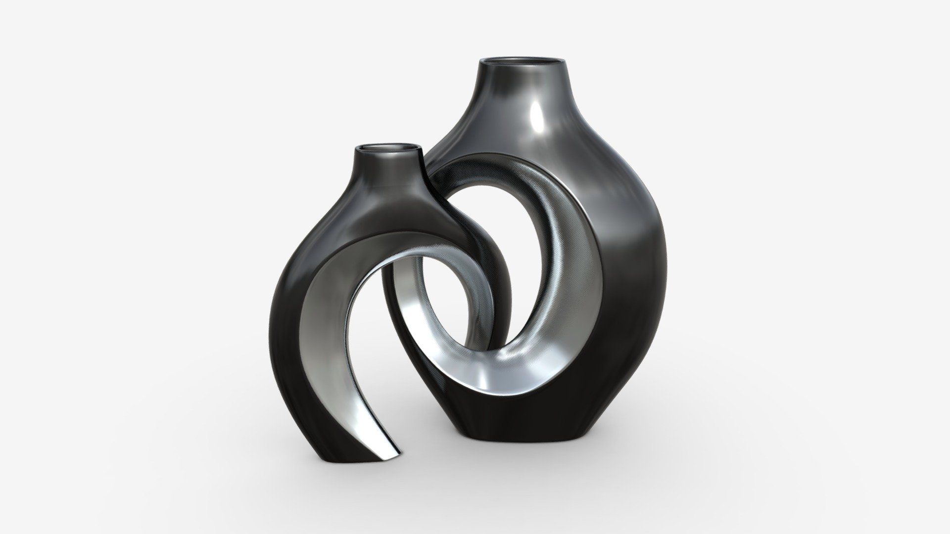 Metal Vases 2-set - Buy Royalty Free 3D model by HQ3DMOD (@AivisAstics) 3d model