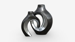 Metal Vases 2-set