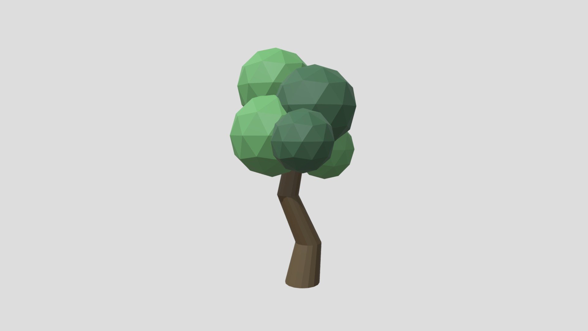 Easy to use blender file. 
Tree parts are separated by materials 3d model