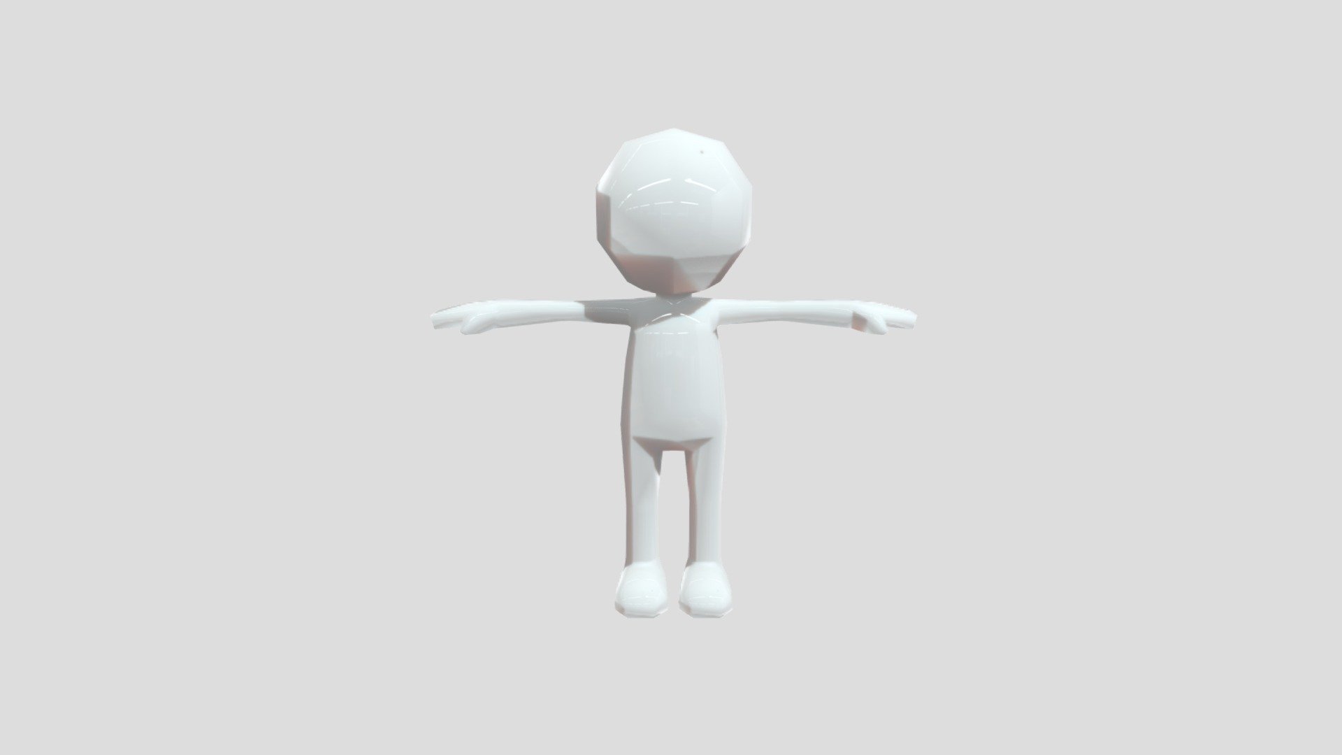 Stickman_low_poly - 3D model by themaster1234 3d model