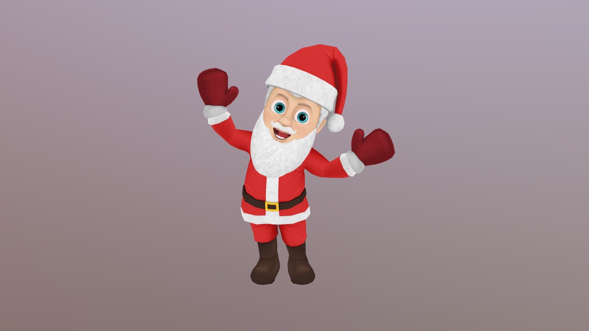 A Santa Claus character made for the mobile game called My Santa Claus.

http://smarturl.it/MyTalkingSantaClaus - Santa Claus - 3D model by peaksel 3d model