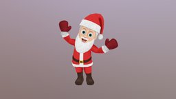 Santa Claus autodesk, santa, christmas, cartoonish, santaclaus, malecharacter, game-model, game-character, game-assests, maya, low-poly, game, 3d