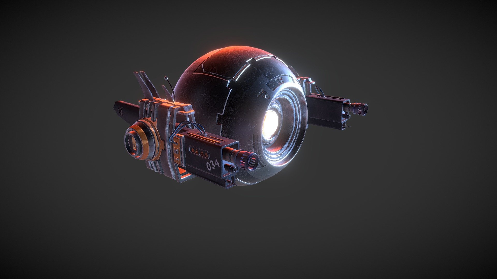 This is a personal project to pass the time ! One hour of modeling
and 20 minutes of texturing.

Modeling: Cinema4D

Texturing: Substance painter - Drone futuriste - Download Free 3D model by peterwolf 3d model