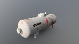 LPG Storage Tank storage, games, gas, oil, airplane, other, rusty, petrol, ocean, aircraft, water, old, tank, lpg, propane, isolated, stations, war, industrial, steel