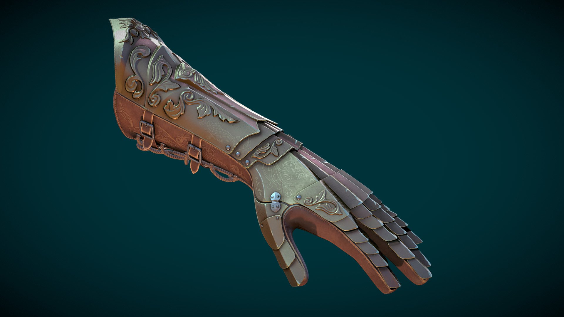 The glove for VR game 3d model