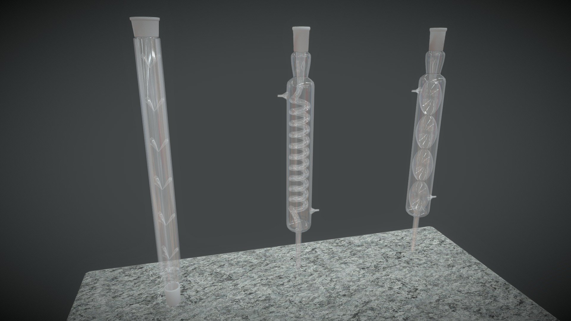 Some condensers for a chemistry lab 3d model