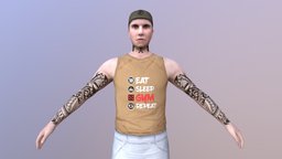 MAN 50 -WITH 250 ANIMATIONS boy, people, tattoo, scar, realistic, movie, gentleman, gents, mens, men, tattooed, maya, character, unity, cartoon, game, 3dsmax, blender, lowpoly, man, animated, human, male, rigged, highpoly, guy