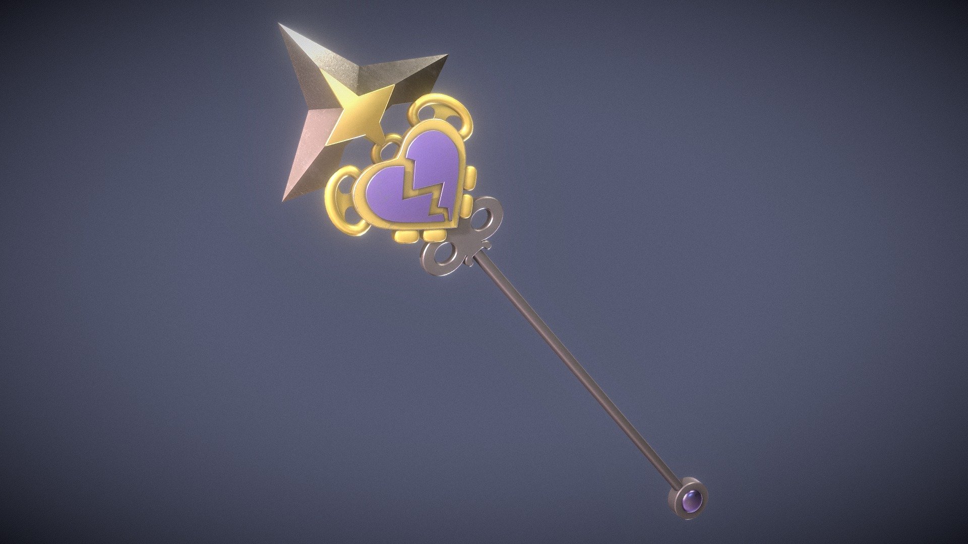 A model of the Hate Burn spear, a weapon from the Disgaea series. Is low poly and uses PBR textures 3d model