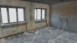 Derelict Unfinished Soviet Interior room, abandoned, soviet, industry, vr, ar, derelict, 3d, scan, interior