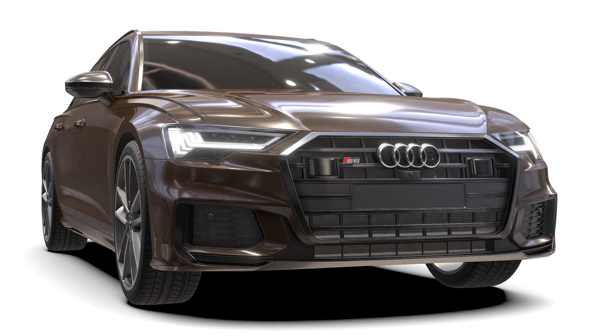 Audi S6 Avant 2020 - 3D model by autoactiva 3d model