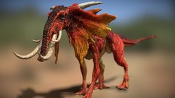 3DRT elephant, beast, rpg, pet, mountain, huge, mutant, gamedev, zoo, moster, fairytale, chimera, imaginary, 3drt, warbeast, roleplayinggame, animated-rigged, character, 3d, lowpoly, model, gameasset, creature, animated, 3dmodel, fantasy, gameready, scary-zoo