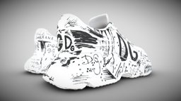 DOLCE & GABBANA Sneakers White DAYMASTER white, dg, vr, ar, sneakers, grafitti, highfashion, dolcegabbana, pbr