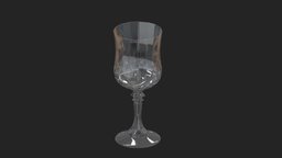 Bar Craft Acrylic Ornate Elegance Wine Glass