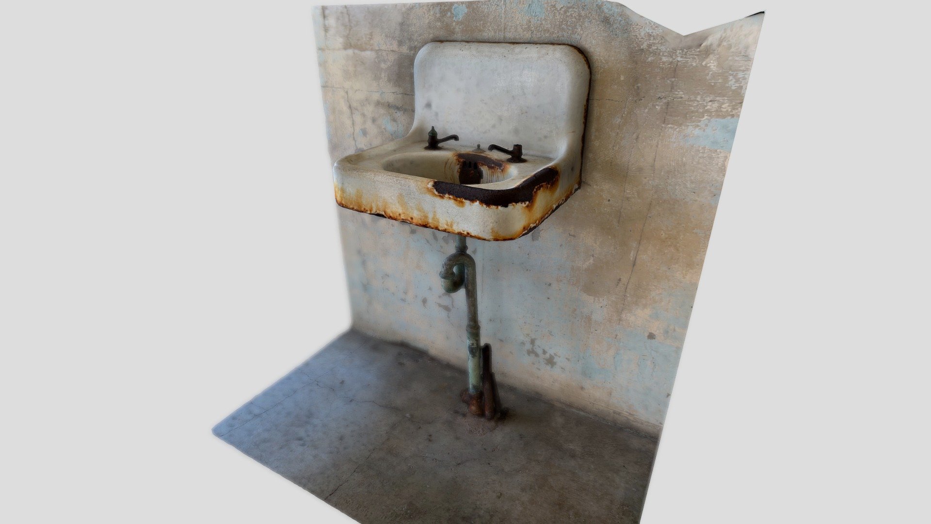 A sink inside Alcatraz - 86: Alcatraz sink - Buy Royalty Free 3D model by macdo219 3d model