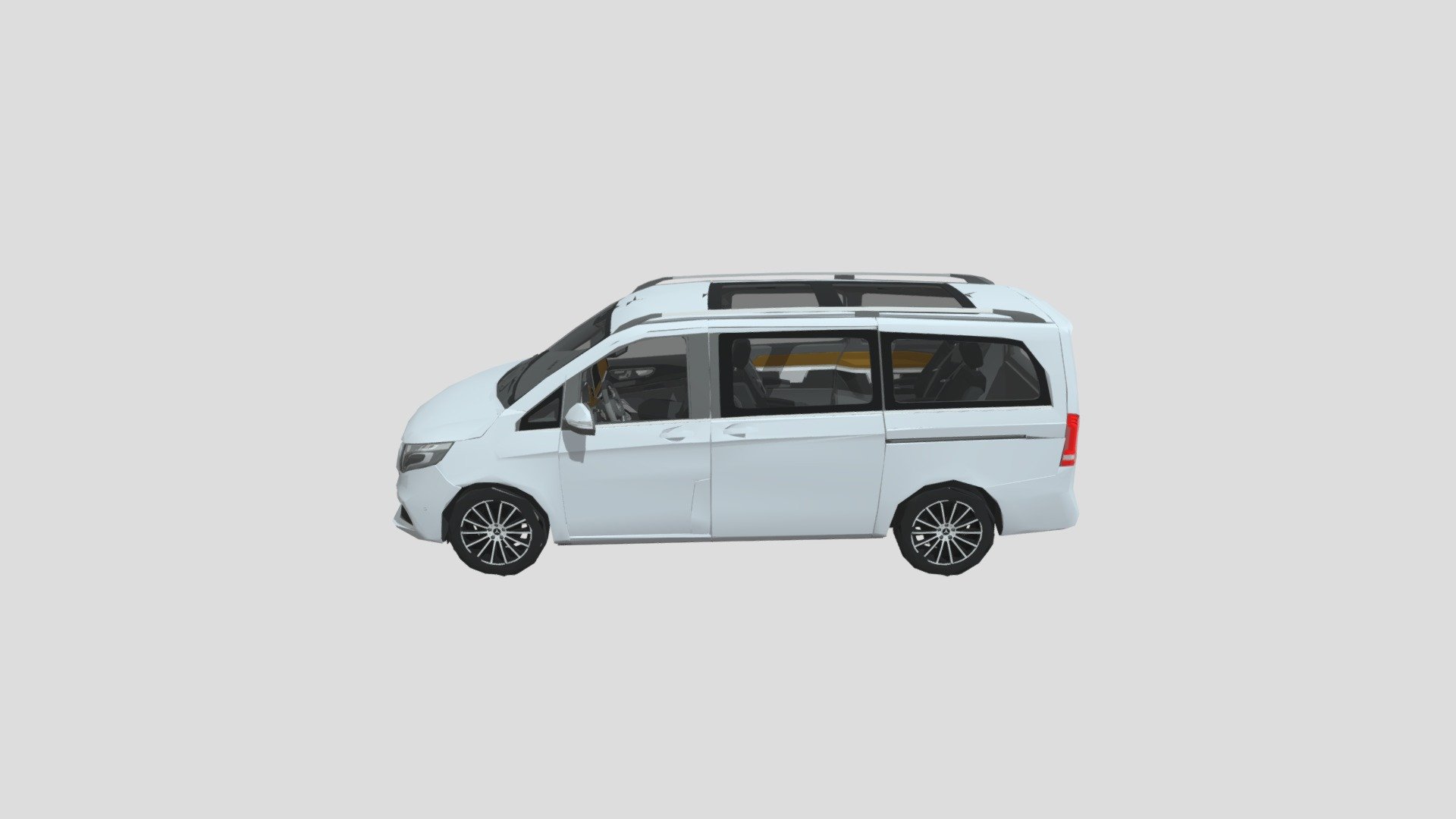 Vito mercedes , with interior, luxury - V Klasse mercedes Van - 3D model by derhenryschmidt 3d model