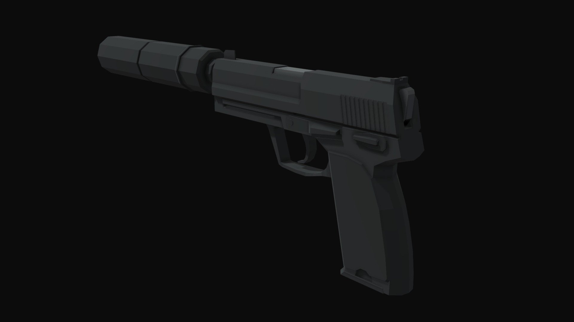 A low poly model of a USP-S

Slide Moves

Ideal for for use in games

Tested in unity. Simply drag and drop into unity to use

Made in blender - USP-S Low Poly - Buy Royalty Free 3D model by Castletyne 3d model