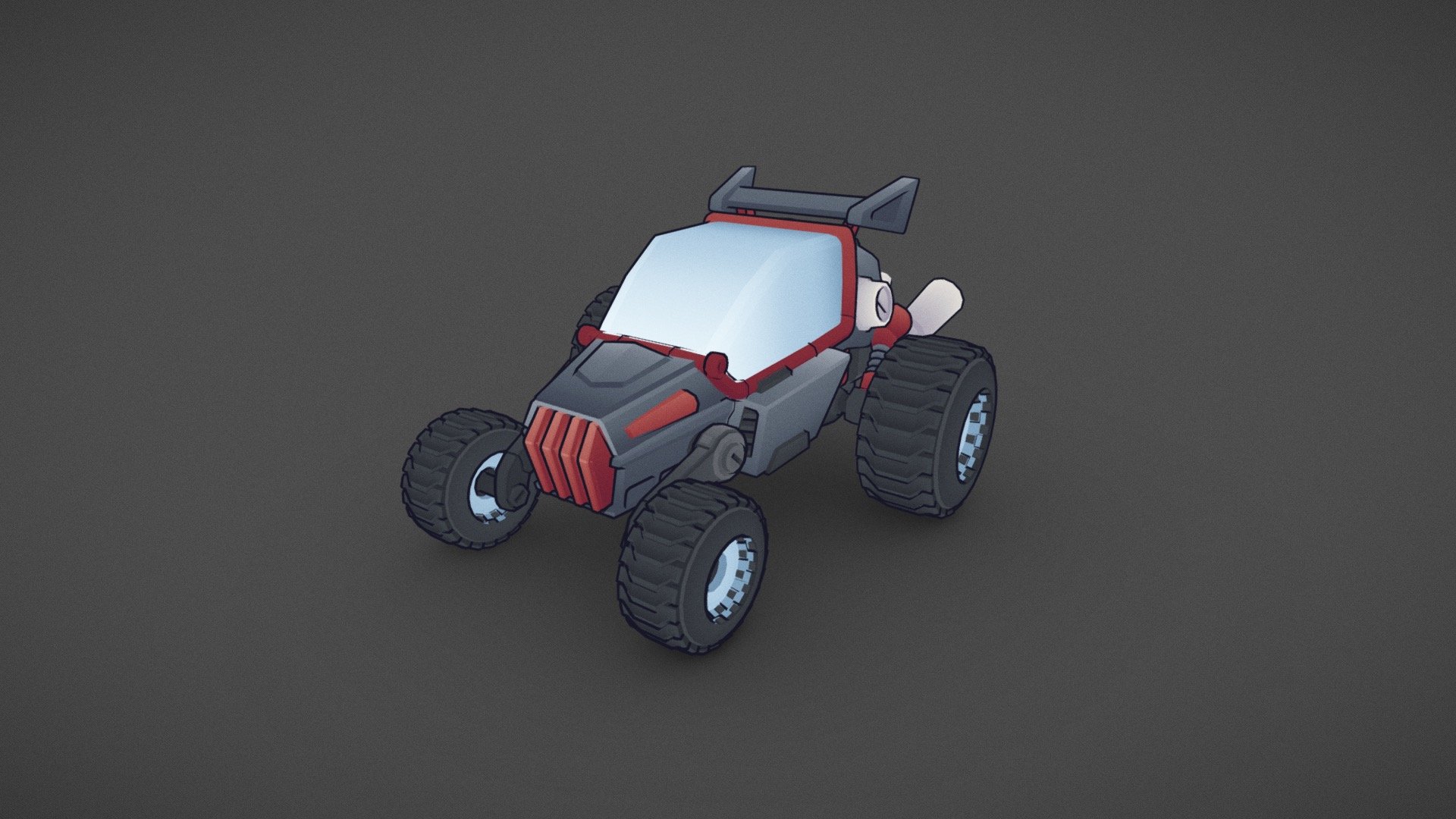 This incredibly cute and funny buggy recreates the atmosphere of fun and adventure.
The buggy consists of only 16,580 triangles, making it ideal for use in games and AR/VR applications.
Texture -UV mapping to gradient - Buggy - Buy Royalty Free 3D model by keikyyy 3d model