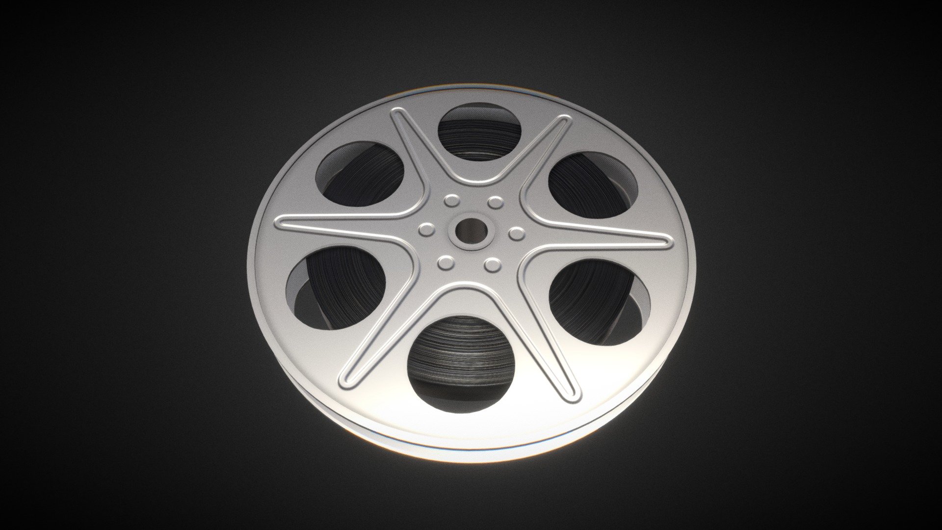 Movie Reel - Movie Reel - 3D model by Alexander (@pravdin) 3d model