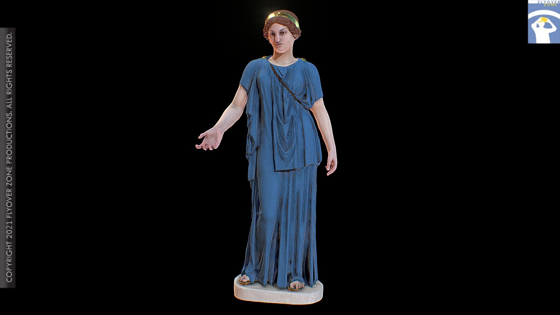 Name: Artemis, Dresden type, restored as Erato

Material: Cast (plaster of Paris)

Format: Statue

Museum: By permission of the Museo dell’Arte Classica, Sapienza University, Rome

Museum inventory number: 793

Museum of original: Paris, Louvre

Photographer/Modeler: Carter Conaway

Restorer: Mohamed Abdelaziz

More information, click here  

Copyright 2022 Flyover Zone Productions. All rights reserved.
 - Female Divinity (restored) - 3D model by Flyover Zone (@FlyoverZone) 3d model