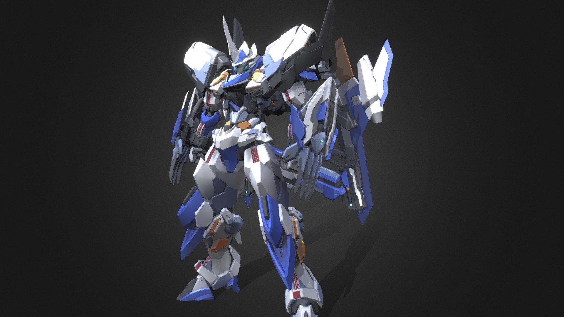 Custom mecha design, rigged with optional action poses - XS04-Frozbite - Buy Royalty Free 3D model by Underground Lab (@xaverius0404) 3d model